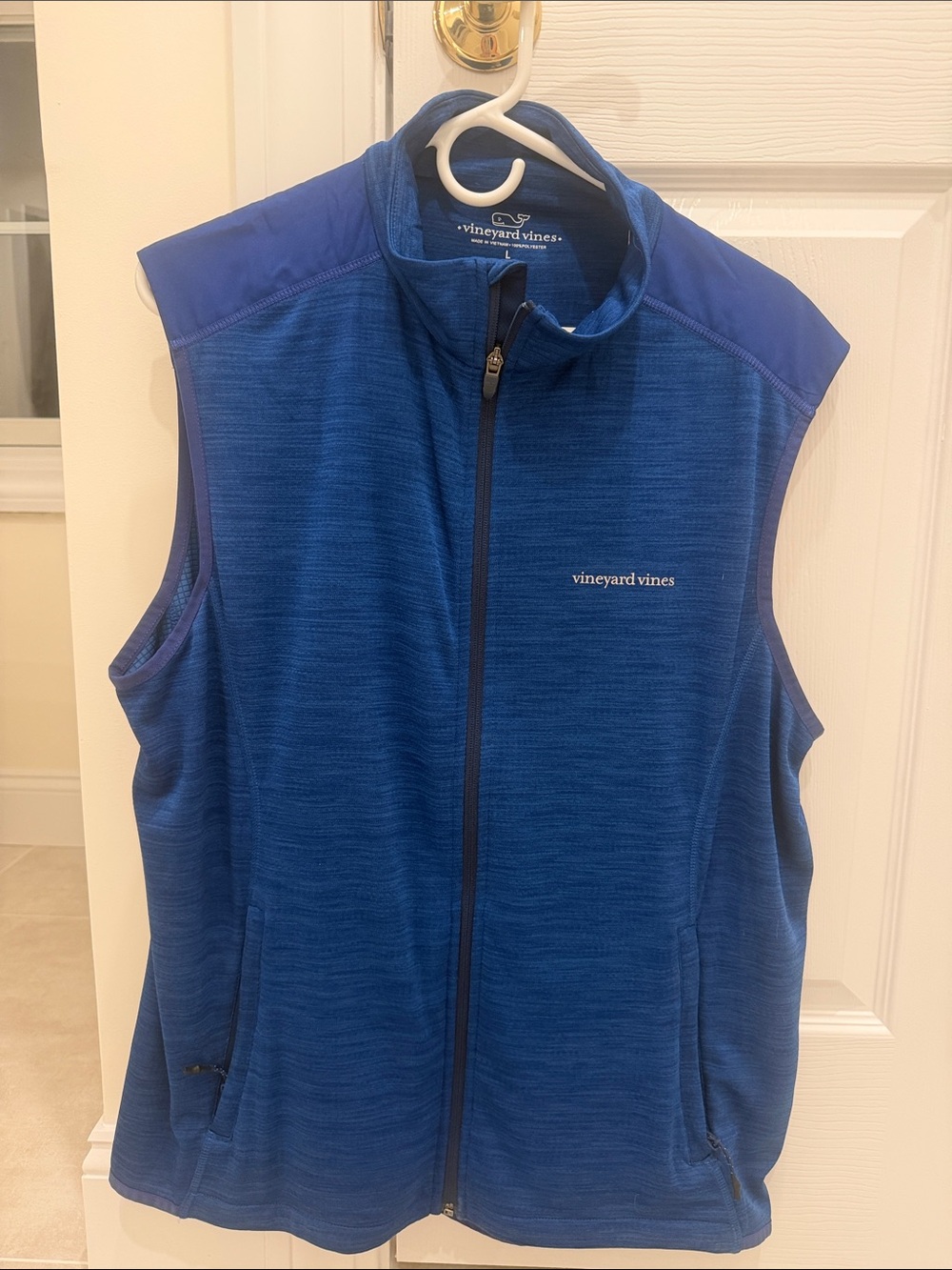 Vineyard Vines Royal Blue Full-Zip Men's Vest